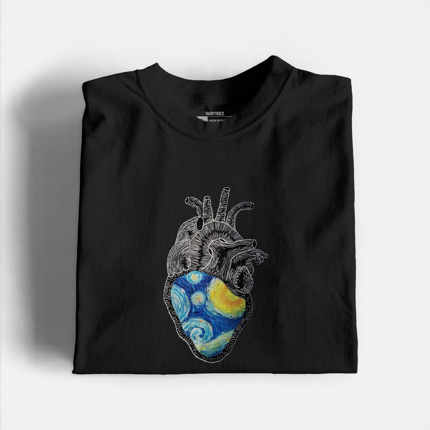 Van Gogh Heart Graphic Tshirt