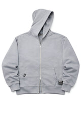 Light Grey Oversize Zipper Hoodie