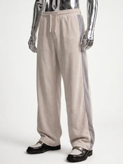 Cream Mock Neck Zipper Tracksuit