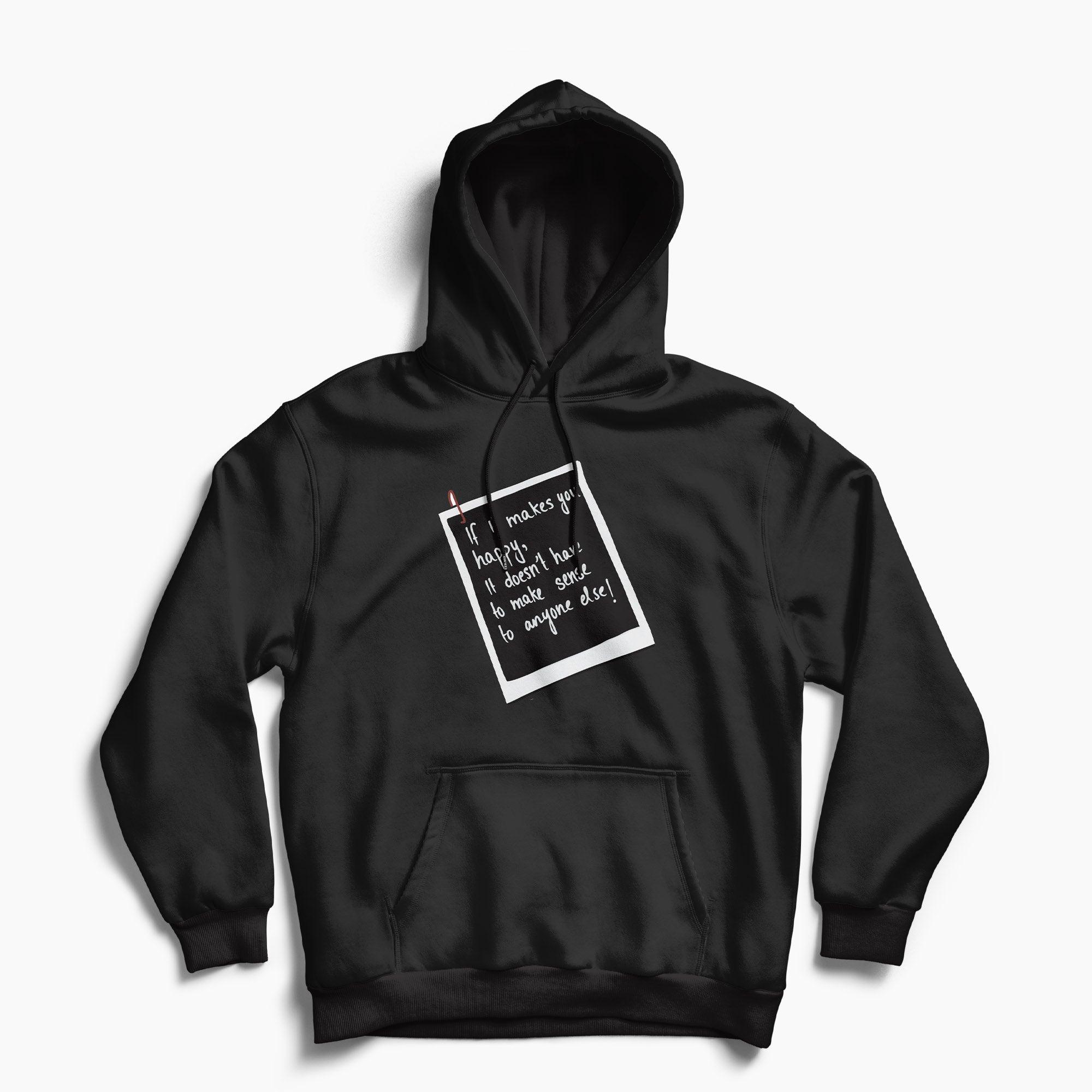 Be Happy Fleece Hoodie - Surteez