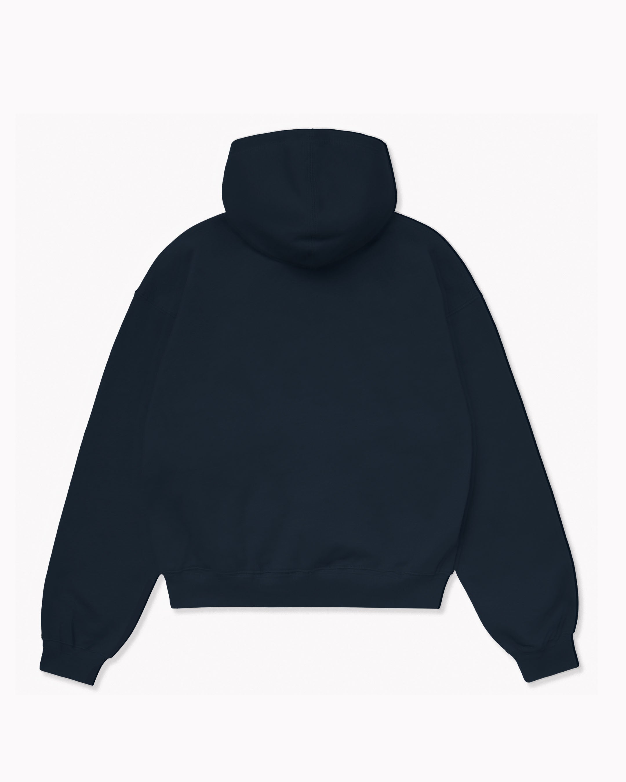 Oversize Navy Blue Plain Hoodie