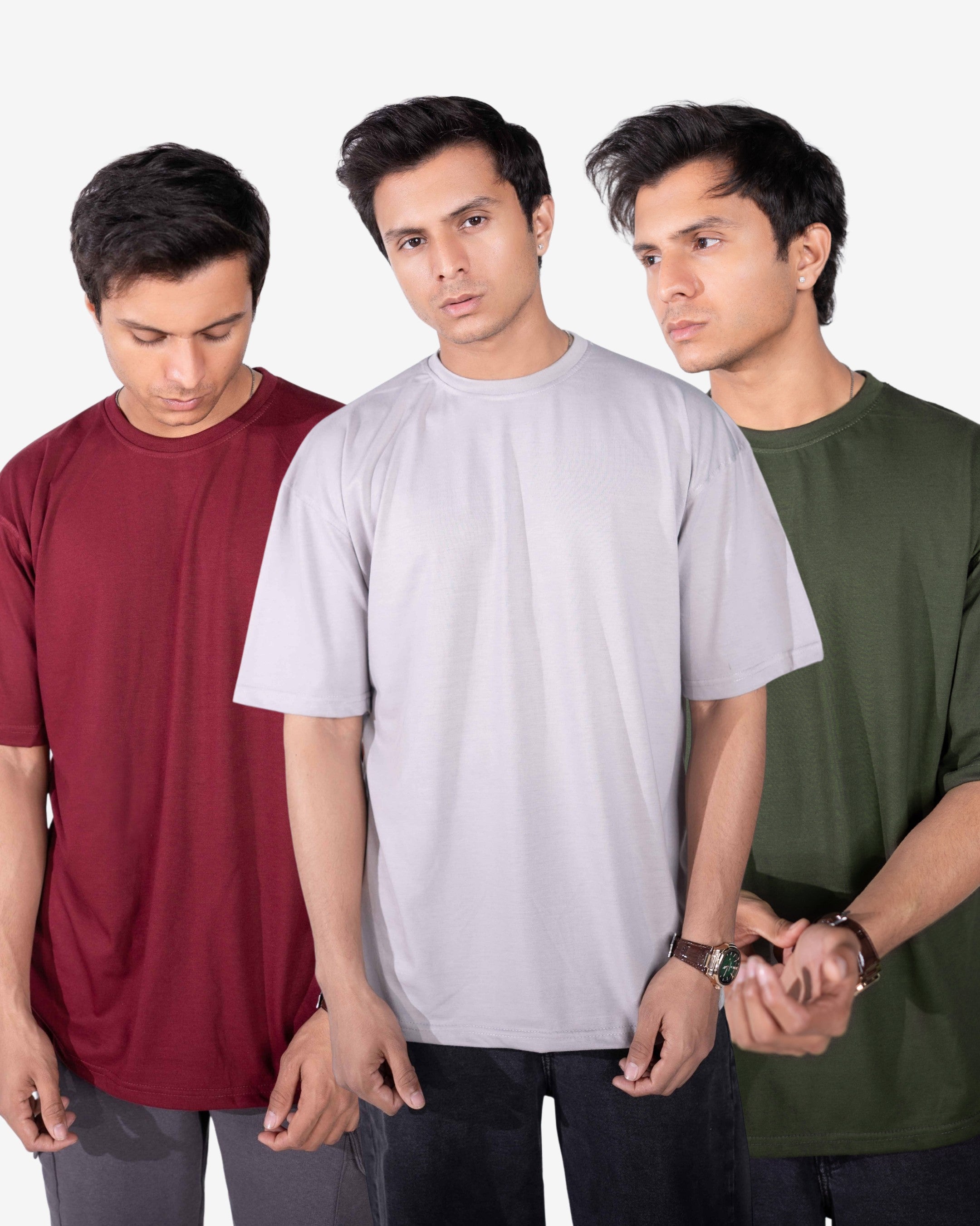 Any Pack of 3 Oversize Basic Tees