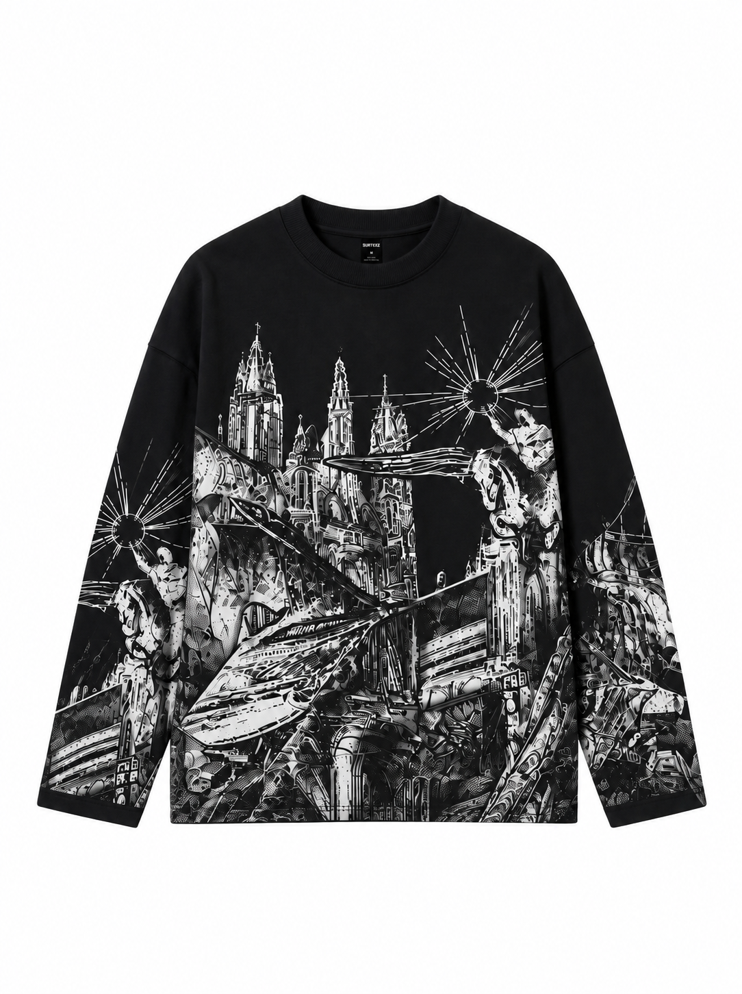 Oversize Gothic City F/S Tee front view