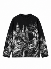 Oversize Gothic City F/S Tee front view
