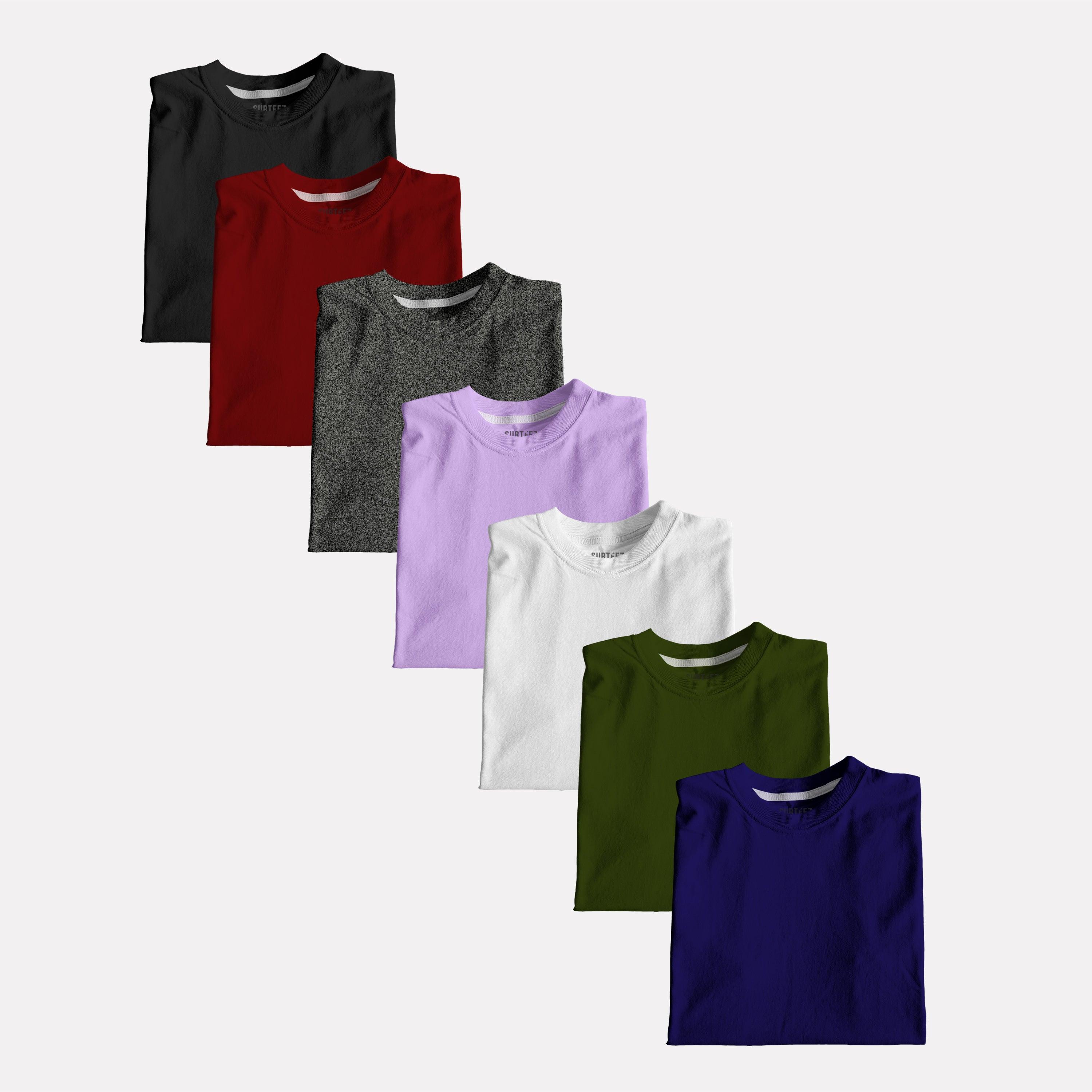 Any Pack of 7 Basic Tees - Surteez