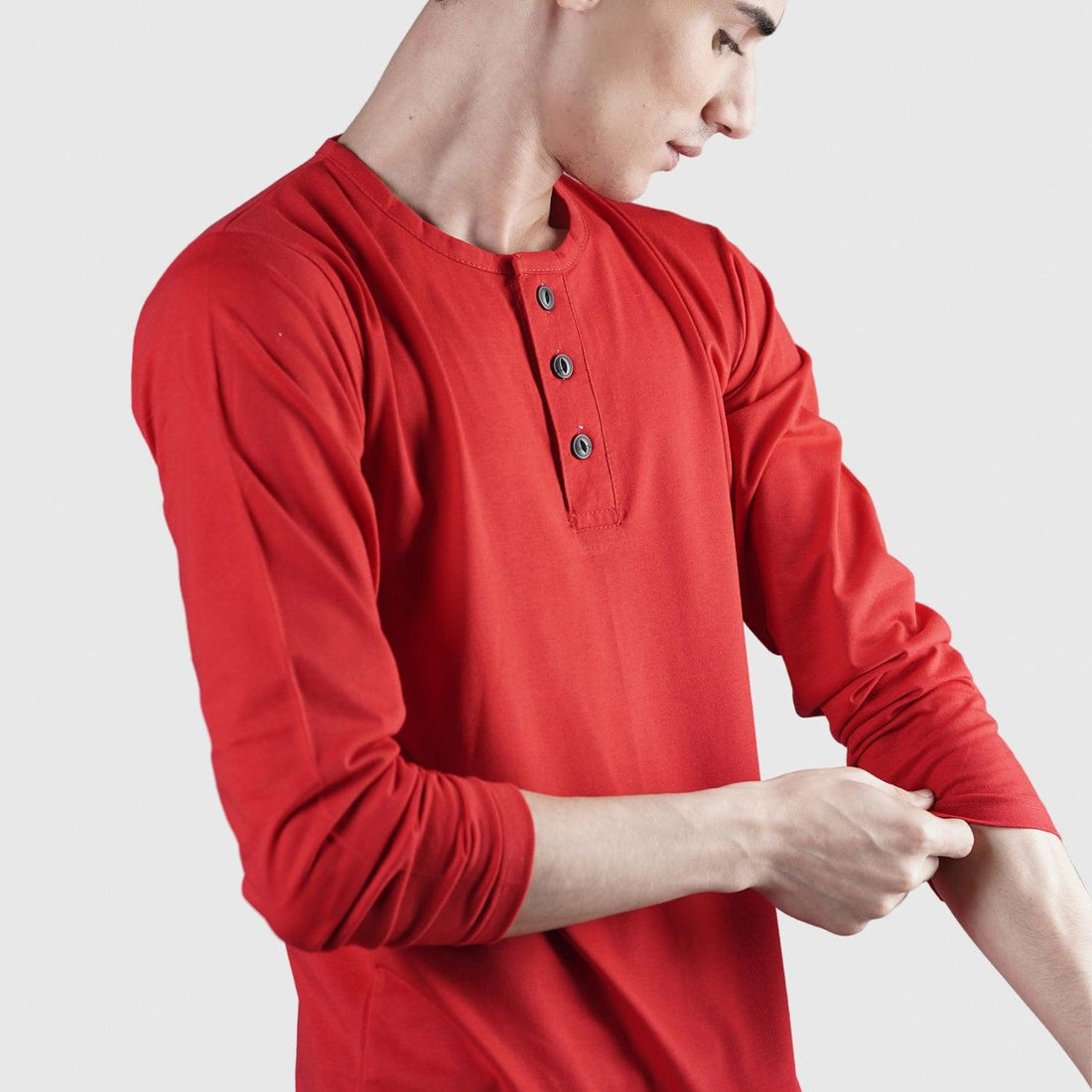 Red Henley F/S - Surteez