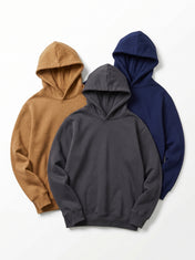 Pack of 3 Oversize Hoodies (Mustard, Navy, Charcoal)