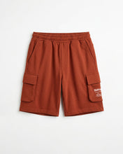 Rust Terry Cargo 3 Quarter Shorts