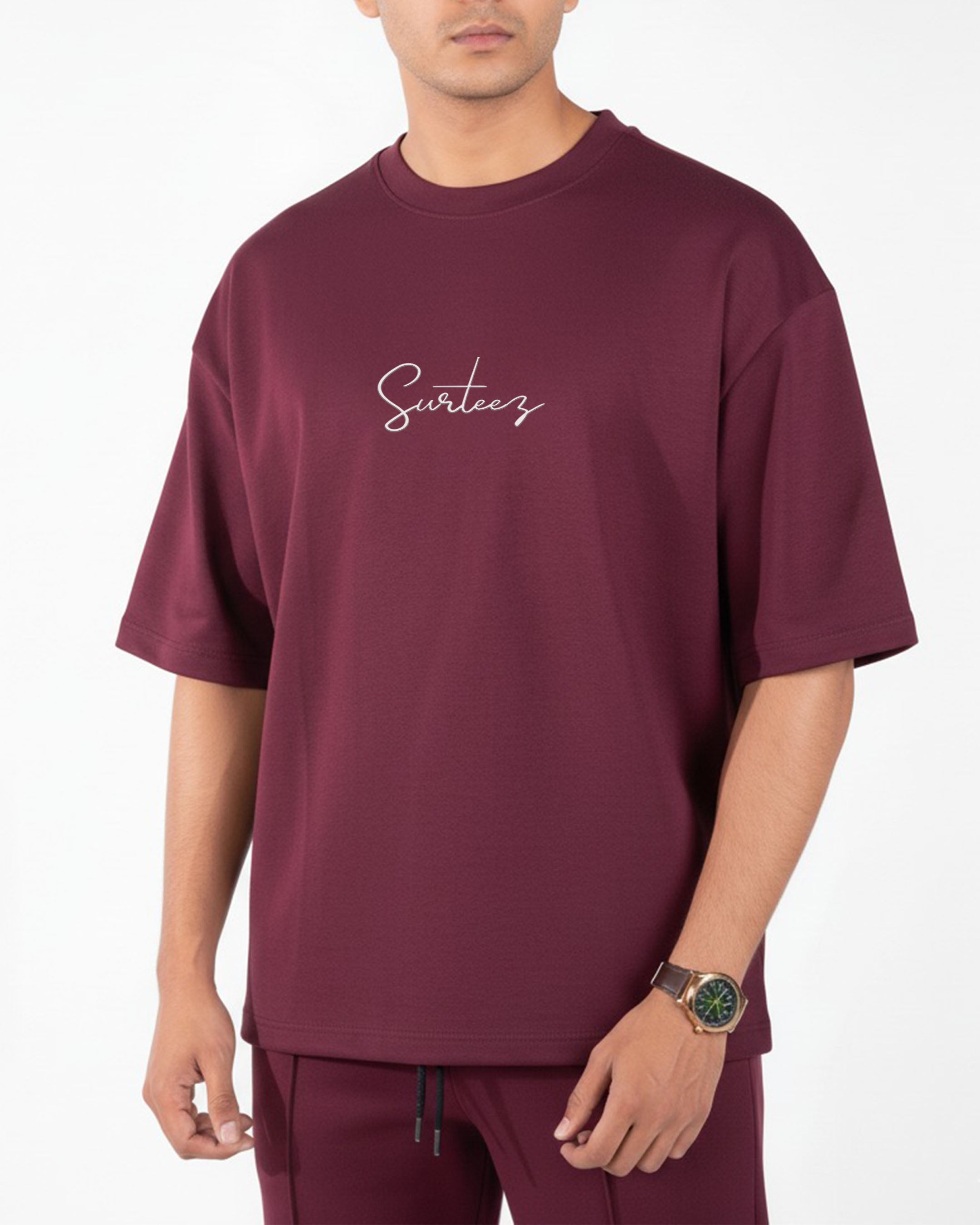 Maroon Interlock Co-ord Set