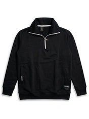 Black Half Zipper Tracksuit