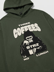 Oversize Three Coffee Hoodie