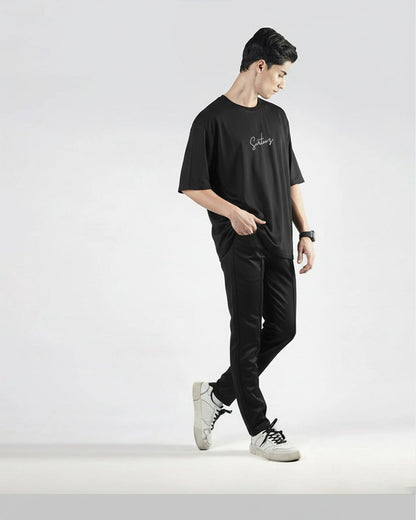 Black Interlock Co-ord Set
