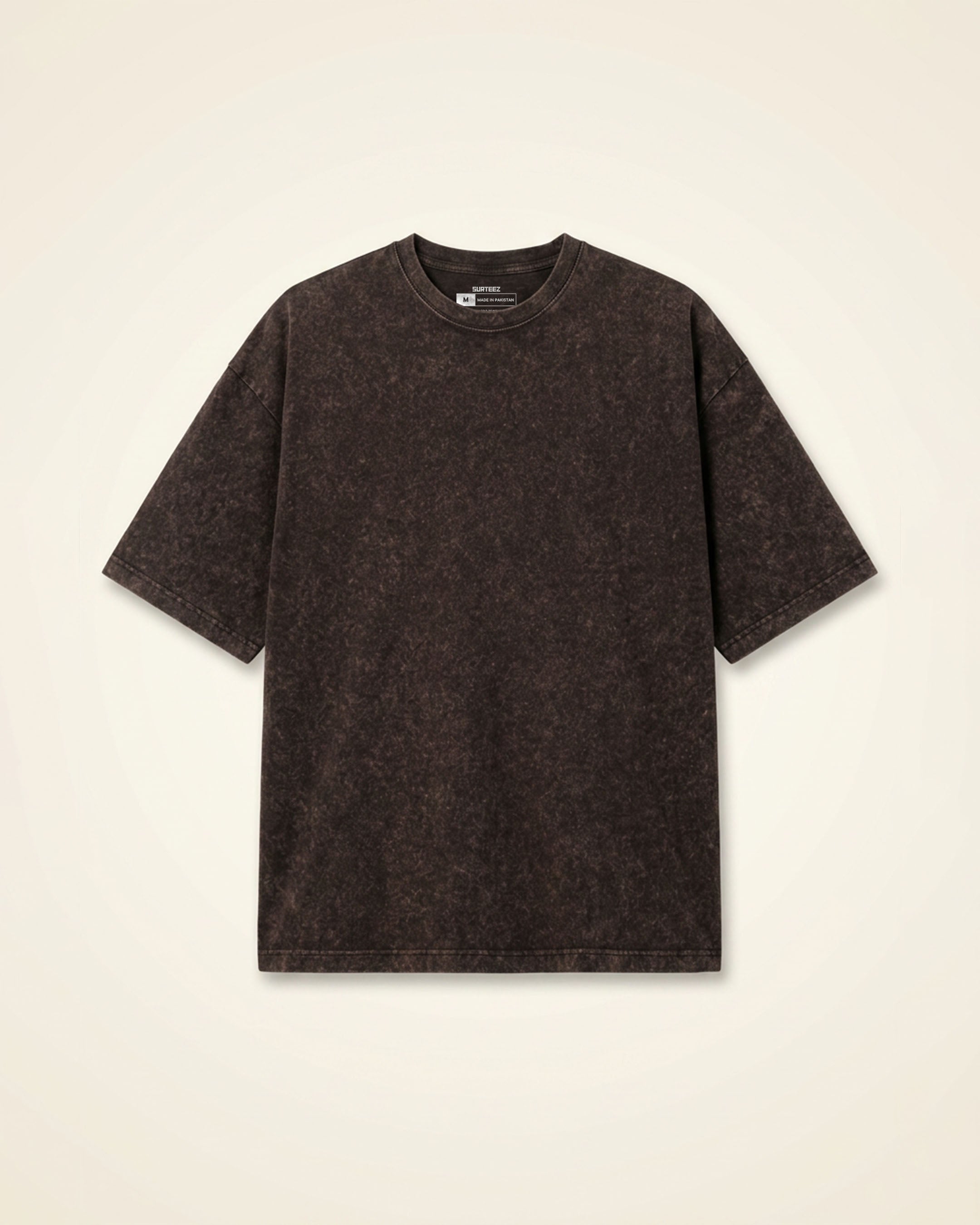 Washed Oversized Dark Brown