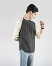 Pastel Yellow Charcoal Raglan - Surteez