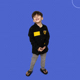 Ferrarii Embroided Black Cotton Shirt