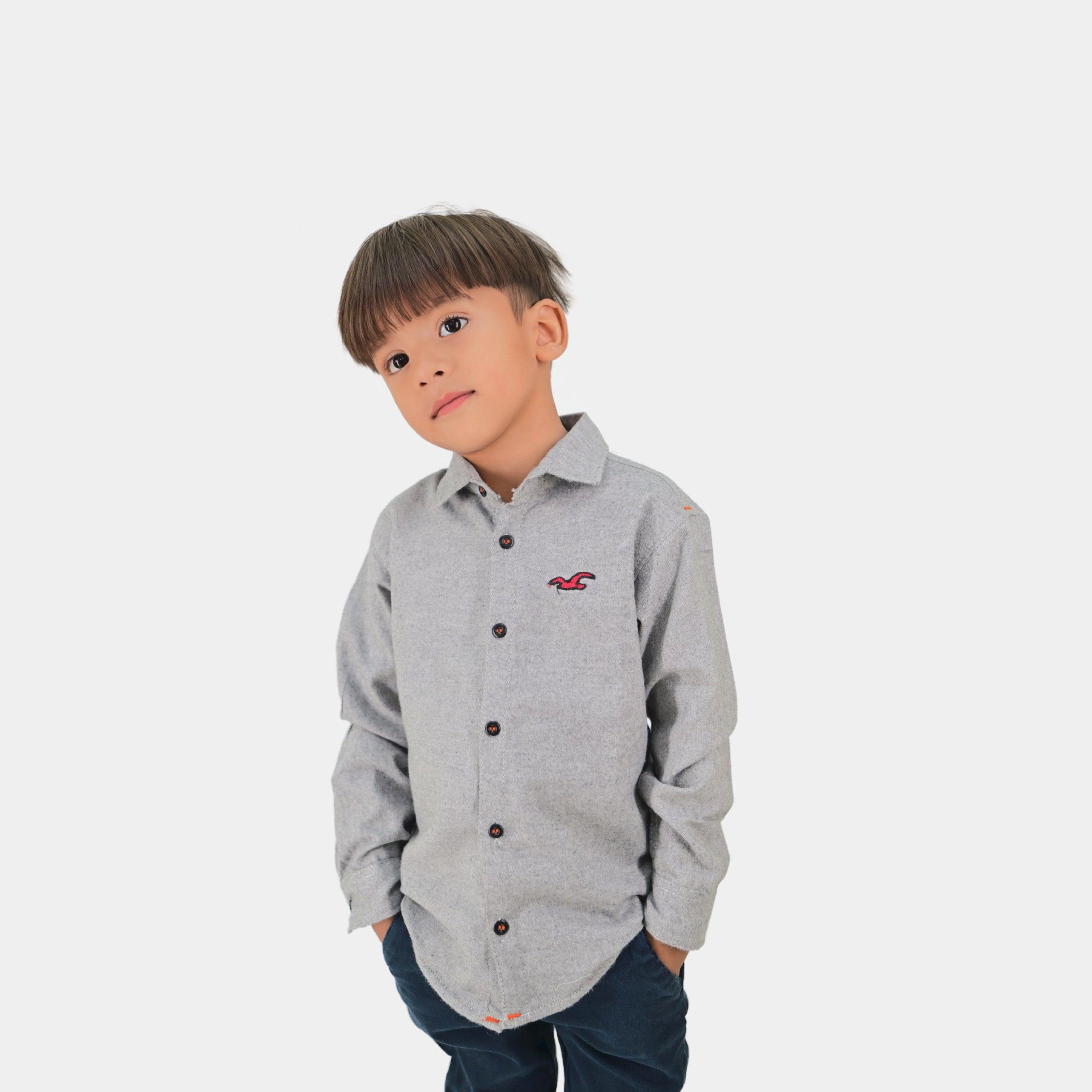 Grey Fleece Winter Shirt - Surteez